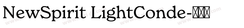 NewSpirit LightConde字体转换